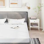 vidaXL Protège-matelas blanc 160x200 cm imperméable