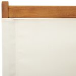 vidaXL Chaises de jardin pliantes lot de 6 tissu et bois massif