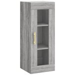 vidaXL Armoire murale sonoma gris 34 5x34x90 cm