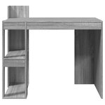 Bureau table poste de travail meuble d'ordinateur informatique étude sonoma 103 5 x 56 5 x 94 cm bois d'ingénierie gris 02_0023945