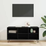 vidaXL Meuble TV Chêne noir 103 5 x 30 x 50 cm Bois d'ingénierie