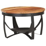 vidaXL Table basse Ø68x43 cm Bois d'acacia solide