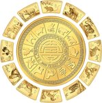 Pièce de monnaie en Or 10 Dollars g 0.5 Millésime 2024 Smart Collection LUNAR YEAR