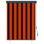 vidaXL Store roulant d'extérieur 120x250 cm Orange et marron