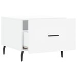 vidaXL Table basse blanc 50x50x40 cm bois d'ingénierie