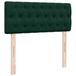 vidaXL Lit ottoman avec matelas vert foncé 120x190 cm velours