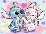 Puzzle 500 p Stitch et Angel - Disney