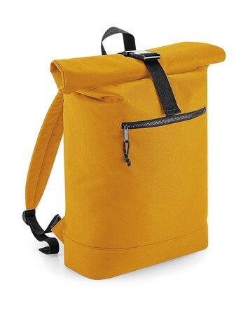 Sac dos roll top polyester recycl BG286 jaune moutarde La