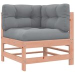 vidaXL Salon de jardin 3 Pièces avec coussins bois massif douglas