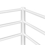 VidaXL Lit superposé sans matelas blanc 90x190 cm acier