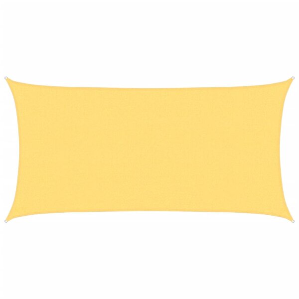 vidaXL Voile d'ombrage 160 g/m² Beige 2 5x5 m PEHD