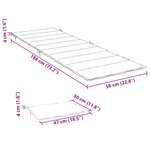 vidaXL Coussin de chaise longue motif de feuilles tissu oxford