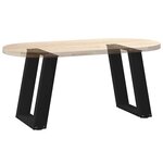 vidaXL Pieds de table basse en U 2 pièces Noir 28 x (42-43) cm Acier