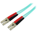 Startech.com câble fibre optique multimode de 3m lc/upc à lc/upc om4  fibre zipcord 50/125µm lommf/vcsel  réseaux 100g  faible perte d'insertion  cordon de raccordement fibre lszh
