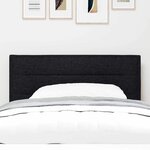 vidaXL Tête de lit LED avec des lumières à LED Noir 90 cm tissu