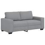 vidaXL Canapé à 2 places gris clair 180x77x82 cm tissu