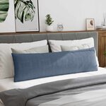 vidaXL Coussins de canapé 2 Pièces Bleu 145 x 40 cm