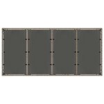 vidaXL Ensemble de salle à manger pour jardin 7 Pièces Gris