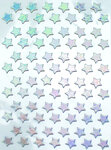 Stickers étoile Argenté 1 5 cm 78 pièces