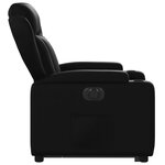 vidaXL Fauteuil inclinable électrique noir similicuir