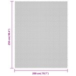 vidaXL Tapis de sol de camping crème 2 5x2 m