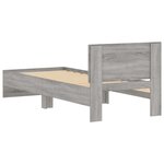 vidaXL Cadre de lit sans matelas avec tête de lit 75x190 cm