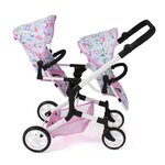 Bayer Chic 2000 690-53 - Poussette double pour poupées Linus Duo Flowers