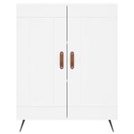 vidaXL Buffet haut Blanc 69 5x34x180 cm Bois d'ingénierie