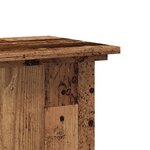 vidaXL Support pour plantes vieux bois 33x33x60 cm bois d'ingénierie