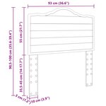 vidaXL Tête de lit Chêne noir 90 cm Bois d'ingénierie