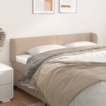 vidaXL Tête de lit avec oreilles Cappuccino 203x23x78/88 cm Similicuir