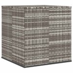 vidaXL Boîte à coussins de jardin Résine tressée 100x97 5x104 cm Gris