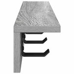 vidaXL Porte-manteau mural Gris Sonoma 60 x 10 5 x 10 5 cm