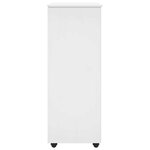 vidaXL Cabinet roulant Blanc 53 x 39 x 103 cm Bois de Pin Massif