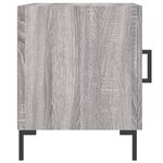 vidaXL Tables de chevet 2 Pièces sonoma gris 40x40x50cm bois d'ingénierie
