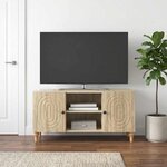 vidaXL Meuble TV Chêne Sonoma 102 x 34 5 x 50 cm Bois d'ingénierie