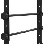 Vidaxl support d'ordinateur portable noir 30 5x28x(24 5-37 5) cm acier
