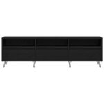 vidaXL Meuble TV Chêne noir 150 x 30 x 44.5 cm Bois d'ingénierie