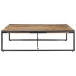 vidaXL Table basse 140x140x40 cm Bois de manguier brut