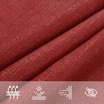vidaXL Voile d'ombrage 160 g/m² Rouge 4x4x5 8 m PEHD