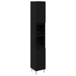 vidaXL Ensemble de Meubles de Salle de Bain 3 Pièces Chêne noir