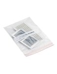 (lot  de 1000 sacs) sachet à fermeture zip 60 µ à bandes blanches avec trou d'aération 250x350mm