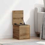 Caisse de rangement vidaXL Artisan Chêne 30x35x35 cm en bois d'ingénierie