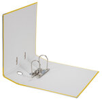 Classeur À Levier Pp A4 Dos De 80mm Vegan Noir - Jaune - X 20 - Falken