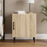 vidaXL Cabinet de chevet Chêne Sonoma 43 x 34 5 x 50 cm
