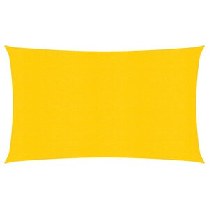 vidaXL Voile d'ombrage 160 g/m² Jaune 2 5x5 m PEHD