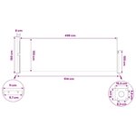 vidaXL Store latéral rétractable Rectangulaire 160 x 500 cm Polyester