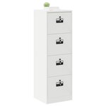 vidaXL Cabinet de Dossier avec tiroir Vert olive 44 x 50 x 106.5 cm