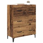 vidaXL Buffet Bois ancien 69 5 x 34 x 90 cm Bois d'ingénierie et fer