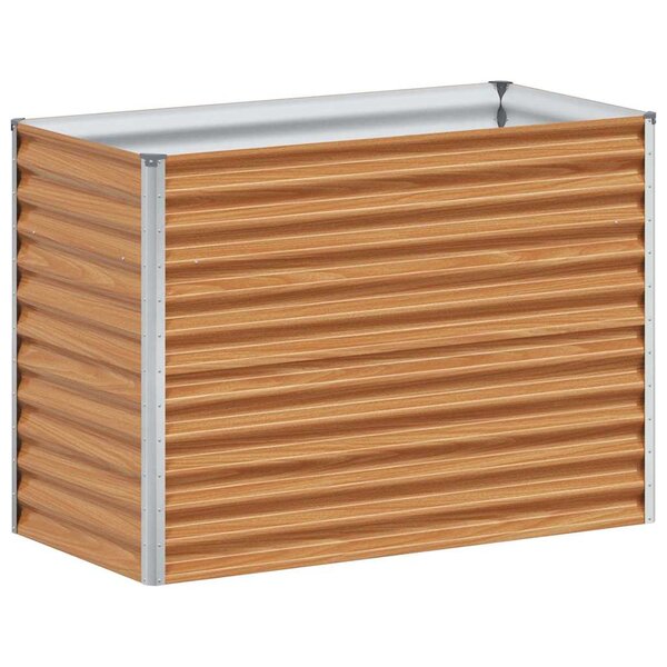 vidaXL Jardinière surélevée 98 x 50 x 68 cm Acier galvanisé